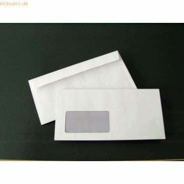 Blanke Briefumschläge DINlang 80g/qm haftklebend Fenster VE=1000 Stück Blanke Briefumschläge DINlang 80g/qm haftklebend Fenster VE=1000 Stück von Blanke