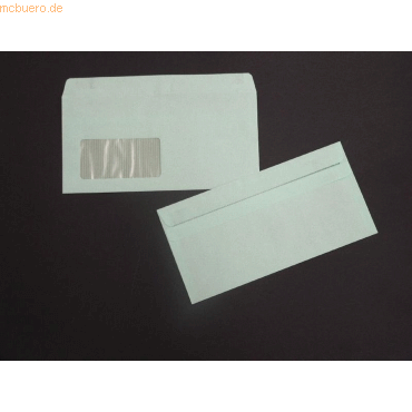 Blanke Briefumschläge DINlang 80g/qm selbstklebend Fenster VE=1000 Stü von Blanke