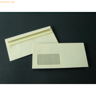 Blanke Briefumschläge DINlang 80g/qm selbstklebend Fenster VE=1000 Stü von Blanke