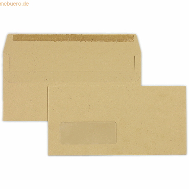Blanke Briefumschläge DINlang 80g/qm selbstklebend Sonderfenster VE=10 von Blanke