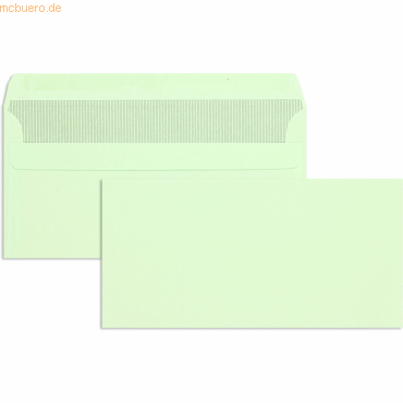Blanke Briefumschläge DINlang 80g/qm selbstklebend VE=1000 Stück grün von Blanke