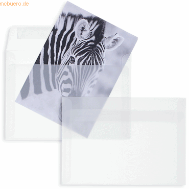 Blanke Briefumschläge Offset transparent C6 100g/qm HK VE=100 Stück we von Blanke