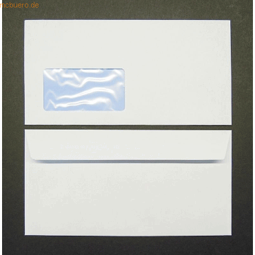 Blanke Briefumschläge PlanoJet DIN C6/5 80g/qm haftklebend Fenster VE= von Blanke