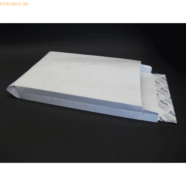 Blanke Faltentaschen Tyvek 250x330x40mm C5 70g/qm HK VE=100 Stück weiß von Blanke