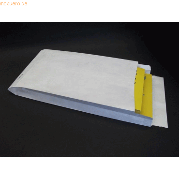 Blanke Faltentaschen Tyvek 250x381x50mm C5 70g/qm HK VE=100 Stück weiß von Blanke