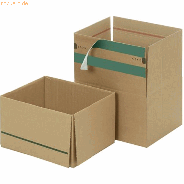 Blanke Faltkartons braun 289x289x202mm Wellpappe Haftklebung VE=20 Stü von Blanke