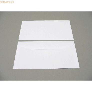 Blanke Kuvertierhüllen 121x235mm 90g/qm gummiert VE=1000 Stück weiß von Blanke