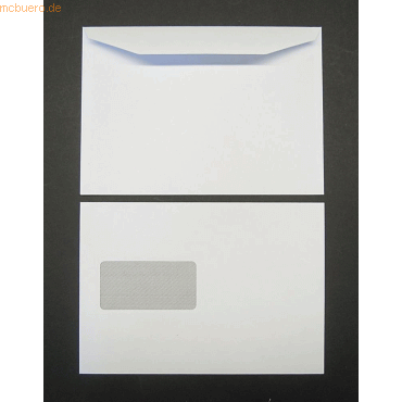 Blanke Kuvertierhüllen C5 90g/qm gummiert Fenster VE=500 Stück weiß Blanke Kuvertierhüllen C5 90g/qm gummiert Fenster VE=500 Stück weiß von Blanke