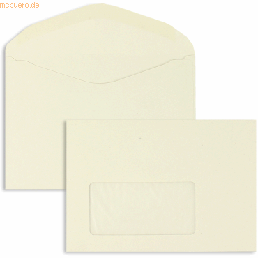 Blanke Kuvertierhüllen C6 75g/qm gummiert Fenster VE=1000 Stück grau von Blanke