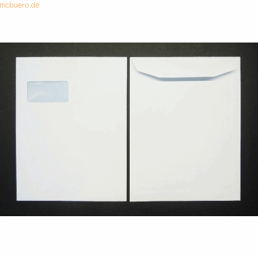 Blanke Versandtaschen 238x310mm 100g/qm gummiert Fenster VE=1000 Stück Blanke Versandtaschen 238x310mm 100g/qm gummiert Fenster VE=1000 Stück von Blanke