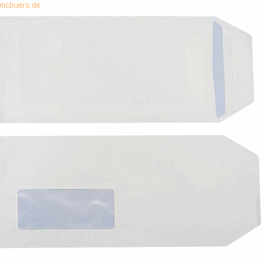 Blanke Versandtaschen DINlang 90g/qm selbstklebend Sonderfenster VE=10 von Blanke