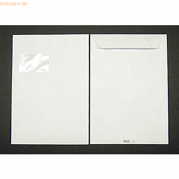 Blanke Versandtaschen Tyvek C4 54g/qm haftklebend Fenster VE=100 St. w von Blanke