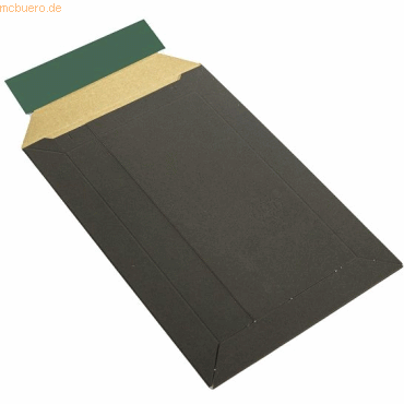 Blanke Vollpapptaschen schwarz 214x269x32mm Vollpappe Haftklebung VE=1 von Blanke