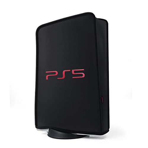 pS5 Staubschutz für PS5 Spielkonsole waschbar pS5 Staubschutz Zubehör Digital Edition & Disc Edition (schwarz) von Blanou