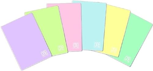 Blasetti - 10 Maxi-Notizbücher One Color Pastellfarben mit Jolly Page. Papier 80 g, 80 Seiten + Sichtfenster, pastellfarbener Einband mit matter Laminierung - Lineatur 1R von Blasetti