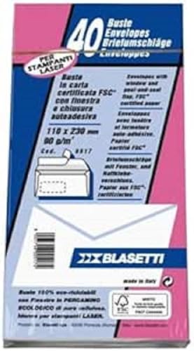 blasetti 0517 Fenster-Briefumschläge weiß von Blasetti