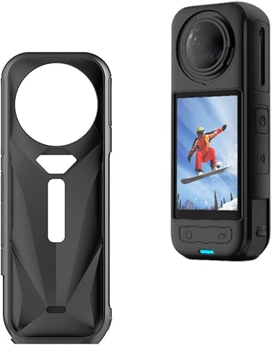 Silikonhülle für Insta360 X5, Schutzhülle Anti-Scratch Staubdichtes,staubdichtes Sportkamera-Hüllen-Zubehör Hülle Cover Skin für Insta 360 X5 Sportkamera Zubehör von BlauHaus