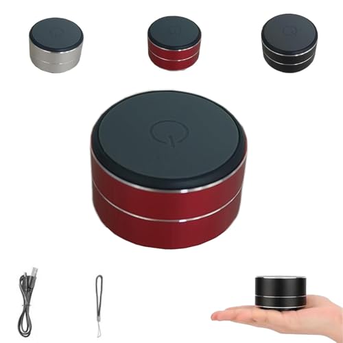 buzzgo Speaker,Bone Conduction Bluetooth Lautsprecher,Mit Saugnapf Tragbarer kabelloser Outdoor Mini Lautsprecher, Tragbare Bluetooth-Lautsprecher für Hause,draußen,Reisen (Rot) von BlauHaus