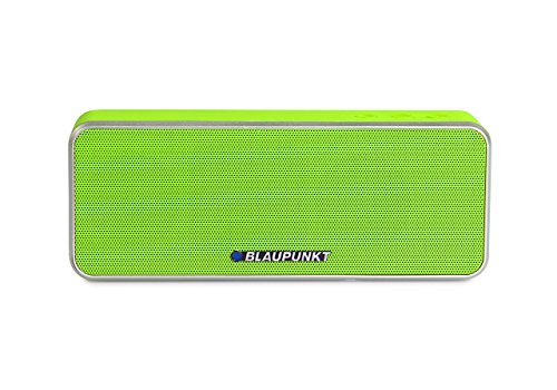 BLAUPUNKT BT 6 GR Bluetooth Lautsprecher mit Mikrofon, Freisprecheinrichtung, eingebauter Akku für MP3 grün von Blaupunkt