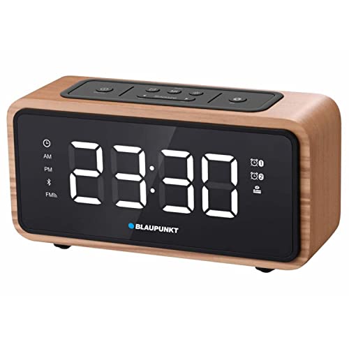 BLAUPUNKT CR65BT Bluetooth Radio Alarm Clock Light Wood Colour von Blaupunkt