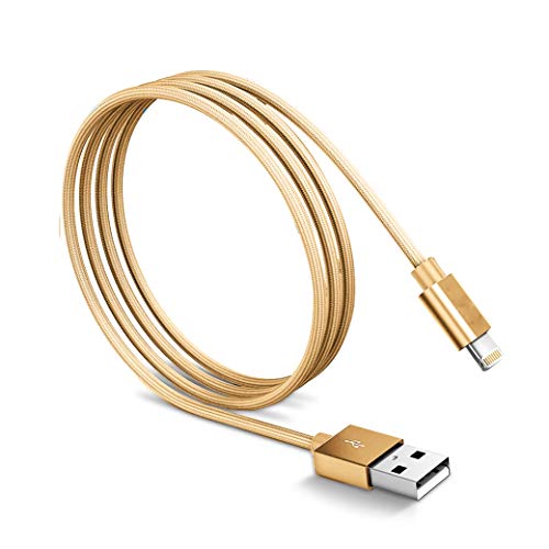 Blaupunkt BLP0212.191 Lightning Kabel (Metallummantelung, 1.2 m) Gold von Blaupunkt