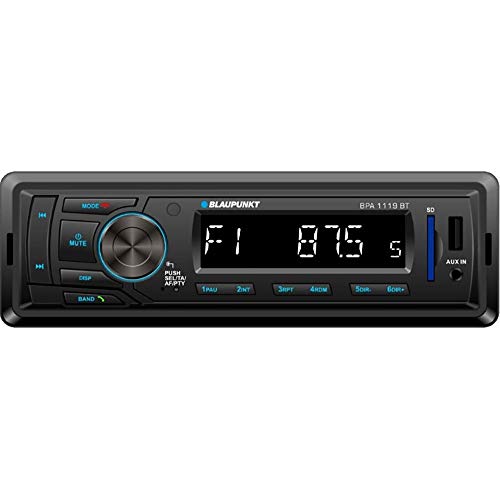 Blaupunkt BPA1119BT Autoradio, 1 DIN, Bluetooth, USB, Schwarz von Blaupunkt