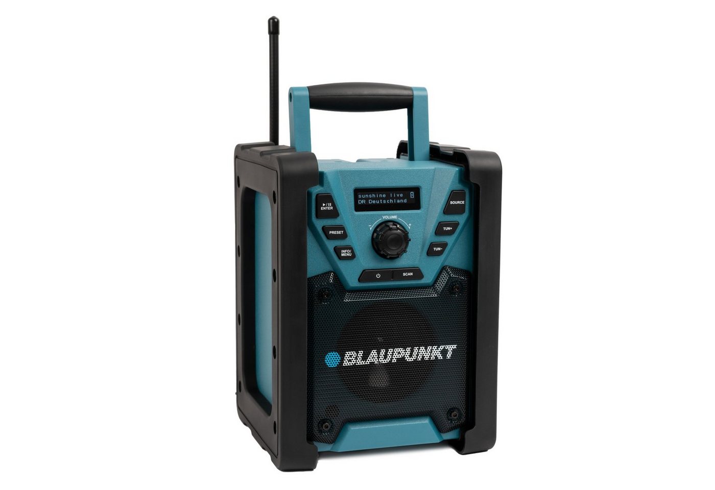 Blaupunkt BSR 200 Baustellenradio (Digitalradio (DAB), UKW, 5,00 W, Bluetooth, 40 Senderspeicher DAB+ / 20 Senderspeicher UKW, AUX-IN) von Blaupunkt