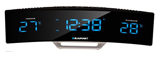 Blaupunkt CR12BK Radiowecker mit LED-Display, Temperatur Innentemperatur Außentemperatur Uhrzeit Wecker Schwarz Blaupunkt CR12BK Radiowecker mit LED-Display, Temperatur Innentemperatur Außentemperatur Uhrzeit Wecker Schwarz von Blaupunkt