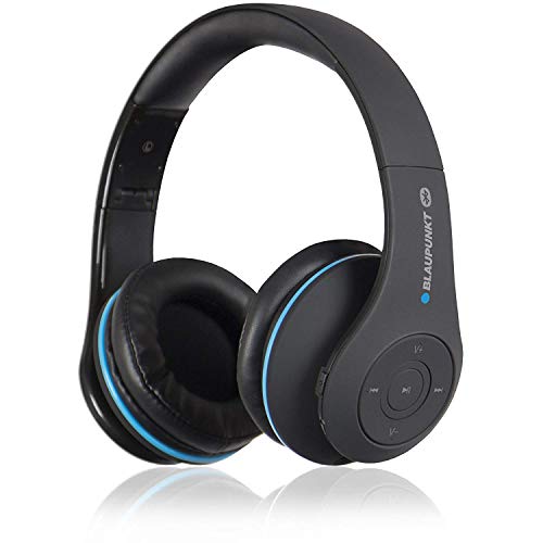 Blaupunkt HPB 20 Kabelloser Bluetooth 4.2 Stereo-Kopfhörer mit Freisprecheinrichtung/NFC/weiche On-Ear Ohrpolster/Integrierter Li-Ionen-Akku/in Schwarz von Blaupunkt