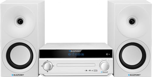 Blaupunkt MS30BT Edition Home Audio Microsystem 40W Weiß Audio Set für Zuhause - Audio Set für Zuhause (Heim-Audiosystem, weiß, 40 W, FM,PLL, blau, MP3), Bianco von Blaupunkt