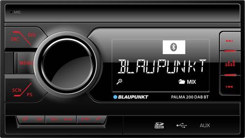 Blaupunkt Palma 200 DAB BT Doppel-DIN Autoradio Bluetooth®-Freisprecheinrichtung, DAB+ Tuner von Blaupunkt