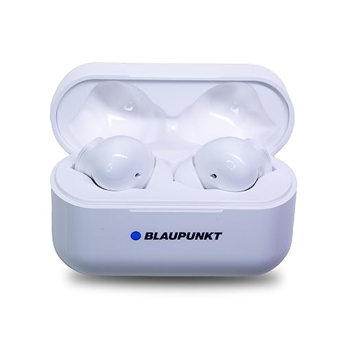 Blaupunkt TWS 30 In-Ear Kopfhörer mit True Wireless Stereo - Bluetooth Kopfhörer mit Touch-Control-Technologie, ideal geeignet für Sport, Perfekter Halt, USB-C Anschluss, mit Ladeschale, Weiß von Blaupunkt