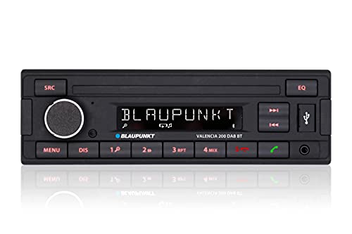 Blaupunkt Valencia 200 DAB BT | DAB+, Bluetooth, RDS Tuner, Freisprecheinrichtung, USB, Aux-In, schwarz, 1-DIN von Blaupunkt