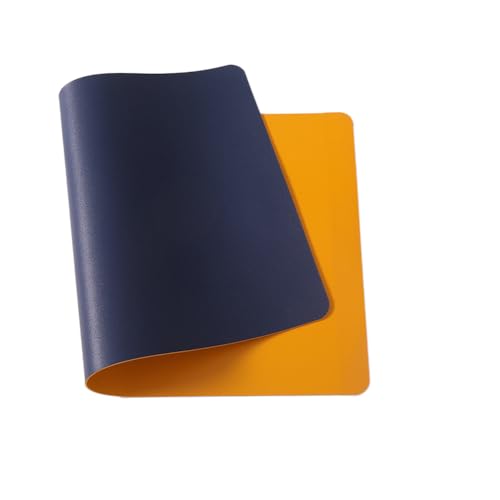 Blausky 1 Stück 21x25cm Zweifarbig Mauspad,Gaming-Mauspad Wasserdicht und Rutschfester Mausmatte aus PU-Leder Tischunterlage für Büro Arbeit Gaming Studium Zuhause,Königsblau + Gelb Blausky 1 Stück 21x25cm Zweifarbig Mauspad,Gaming-Mauspad Wasserdicht und Rutschfester Mausmatte aus PU-Leder Tischunterlage für Büro Arbeit Gaming Studium Zuhause,Königsblau + Gelb von Blausky