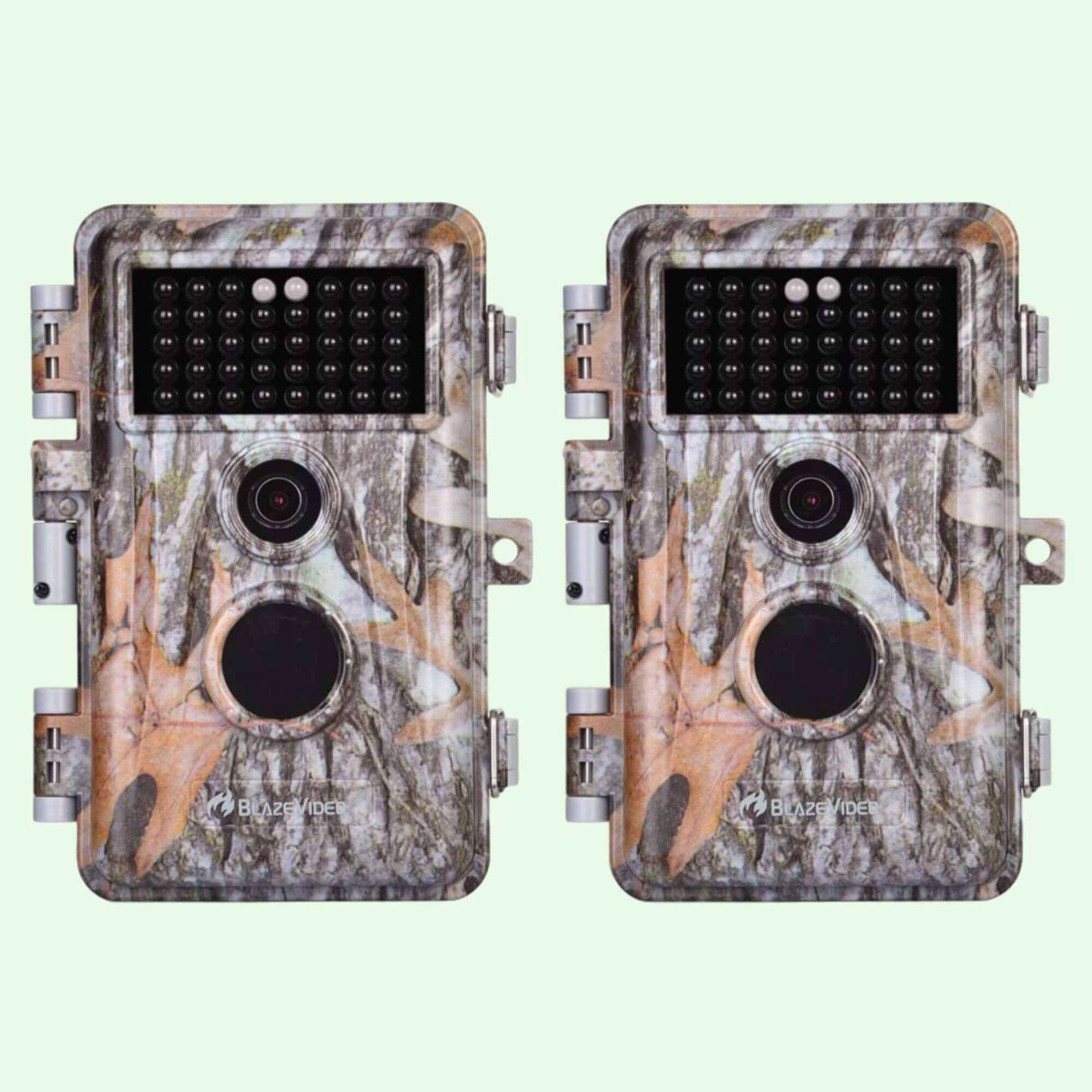 2-tlg. Wildkamera 32MP 1296p mit Bewegungsmelder Nachtsicht Maximale Entfernung bis 75Füße, 0,3s Trigger Geschwindigkeit , IP66 Wasserdichter| A252 2-tlg. Wildkamera 32MP 1296p mit Bewegungsmelder Nachtsicht Maximale Entfernung bis 75Füße, 0,3s Trigger Geschwindigkeit , IP66 Wasserdichter| A252 von BlazeVideo