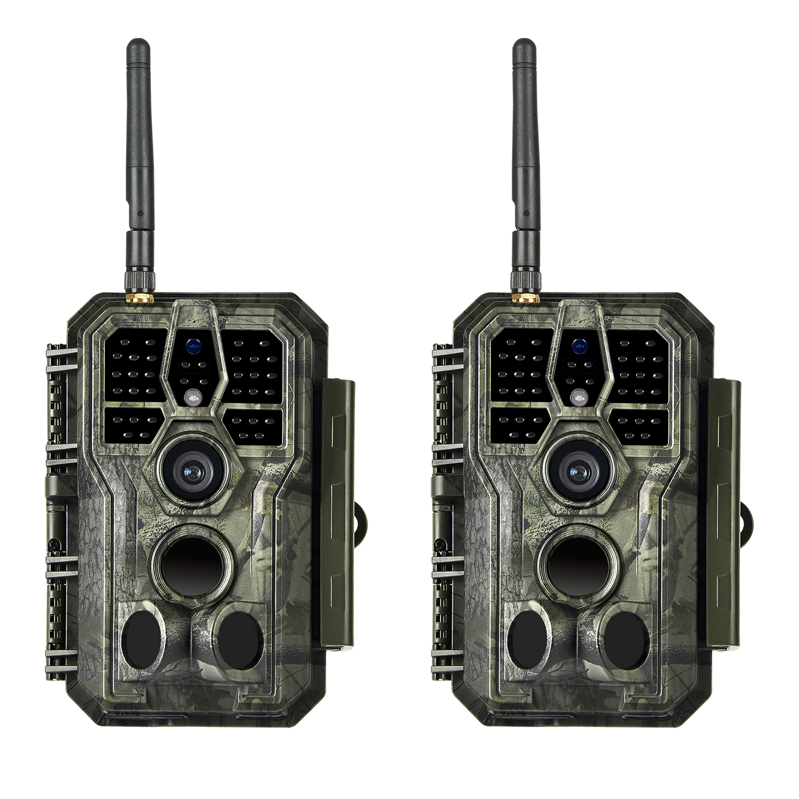 2-tlg. Wildkamera Wlan Fotofalle Jagdkamera Wildtierkamera 64MP 1296P 0,1s Schnelle Trigger Geschwindigkeit Nachtsicht Bewegungsmelder 110°PIR IP66 Wasserdichter | A280W Grün 2-tlg. Wildkamera Wlan Fotofalle Jagdkamera Wildtierkamera 64MP 1296P 0,1s Schnelle Trigger Geschwindigkeit Nachtsicht Bewegungsmelder 110°PIR IP66 Wasserdichter | A280W Grün von BlazeVideo