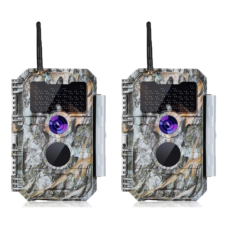 2-tlg. Wildkamera Wlan Fotofalle Jagdkamera Wildtierkamera 32MP 1296P 0,1s Schnelle Trigger Geschwindigkeit Nachtsicht Bewegungsmelder 110°PIR IP66 Wasserdichter | W600 Grau 2-tlg. Wildkamera Wlan Fotofalle Jagdkamera Wildtierkamera 32MP 1296P 0,1s Schnelle Trigger Geschwindigkeit Nachtsicht Bewegungsmelder 110°PIR IP66 Wasserdichter | W600 Grau von BlazeVideo