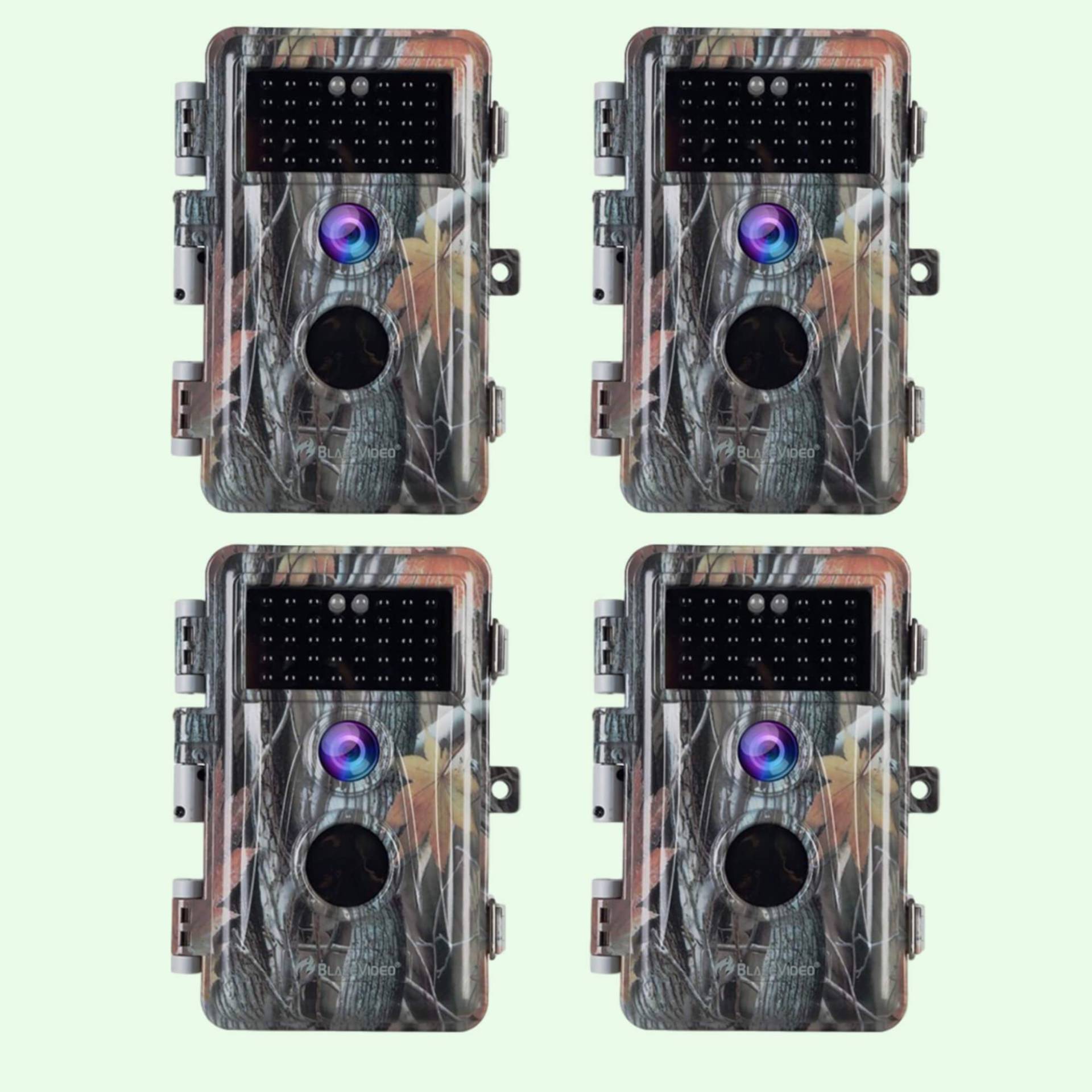 4-tlg. Jagdkamera 32MP 1296p mit Bewegungsmelder Nachtsicht Maximale Entfernung bis 75Füße, 0,3s Trigger Geschwindigkeit , IP66 Wasserdichter| A252 4-tlg. Jagdkamera 32MP 1296p mit Bewegungsmelder Nachtsicht Maximale Entfernung bis 75Füße, 0,3s Trigger Geschwindigkeit , IP66 Wasserdichter| A252 von BlazeVideo