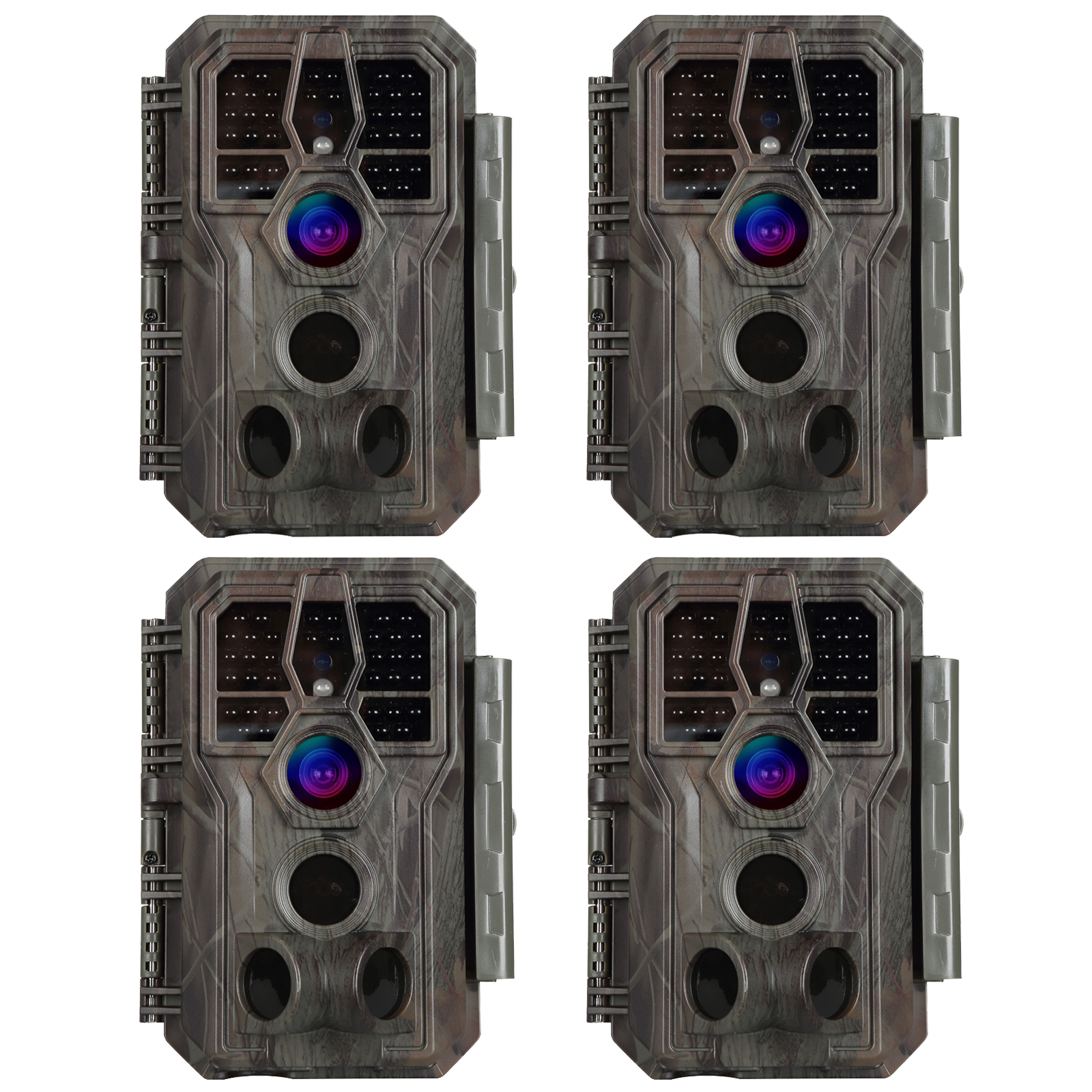 4-tlg. Wildkamera 24MP 1296p mit Audio und Bewegungsmelder Nachtsicht Max. Entfernung bis 100 Füße, 0,1s Trigger Geschwindigkeit , IP66 Wasserdichter | A280 4-tlg. Wildkamera 24MP 1296p mit Audio und Bewegungsmelder Nachtsicht Max. Entfernung bis 100 Füße, 0,1s Trigger Geschwindigkeit , IP66 Wasserdichter | A280 von BlazeVideo