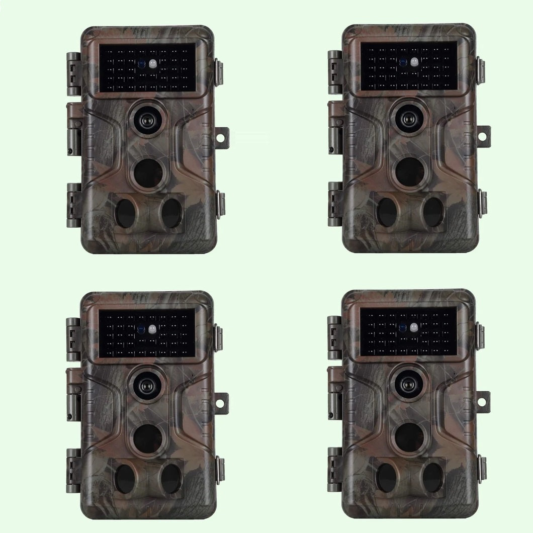 4tlg. Wildkamera 64MP 1296p Video mit Audio und Bewegungsmelder Nachtsicht max. Entfernung bis 100Füße, 0,1s Trigger Geschwindigkeit, Wasserdicht IP66 | A323 4tlg. Wildkamera 64MP 1296p Video mit Audio und Bewegungsmelder Nachtsicht max. Entfernung bis 100Füße, 0,1s Trigger Geschwindigkeit, Wasserdicht IP66 | A323 von BlazeVideo
