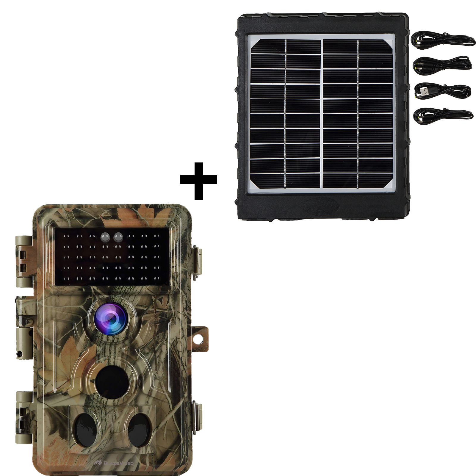 Bundle Wildkamera Wildtierkamera Jagdkamera 48MP 2304*1296p + Solarpanel-Kits 3W 8000mAh 12V/9V/6V Maximale Entfernung bis 90 Füße, 0,5s Auslöserzeit | A262 Bundle Wildkamera Wildtierkamera Jagdkamera 48MP 2304*1296p + Solarpanel-Kits 3W 8000mAh 12V/9V/6V Maximale Entfernung bis 90 Füße, 0,5s Auslöserzeit | A262 von BlazeVideo