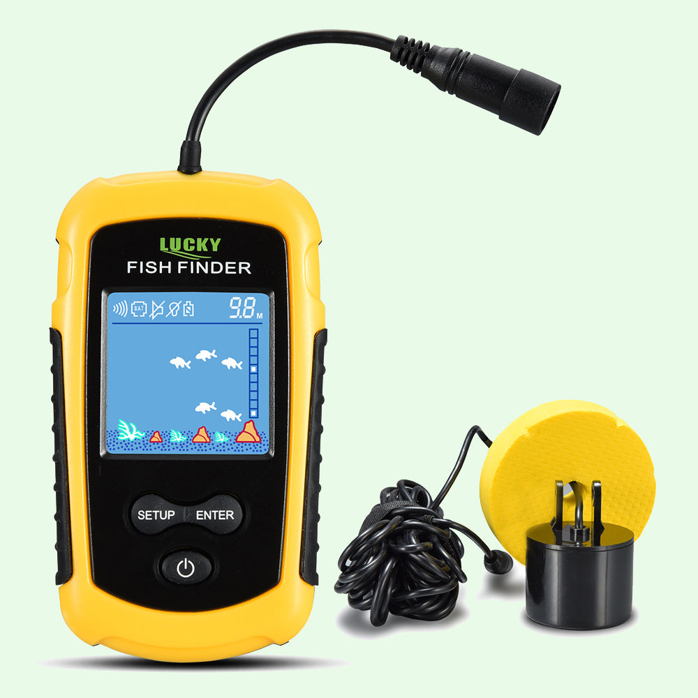 Fishfinder Fischfinder 100M / 328ft Portable Angeln Sonar Sensor Verkabelt LCD Tiefe Finder Echolot Fishfinder Fischfinder 100M / 328ft Portable Angeln Sonar Sensor Verkabelt LCD Tiefe Finder Echolot von BlazeVideo
