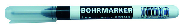 PBOMA Bohrmarker 1mm, lange Spitze 25mm von Bleispitz GmbH