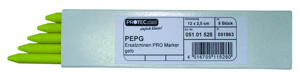PEPG Ersatzminen PRO Marker gelb VE5 von Bleispitz GmbH