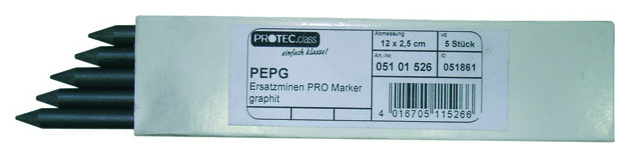 PEPGR Ersatzminen PRO Marker graphit VE5 von Bleispitz GmbH
