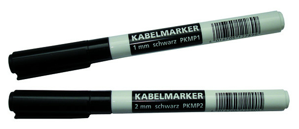 PKMP1 Kabelmarker 1mm Schwarz von Bleispitz GmbH
