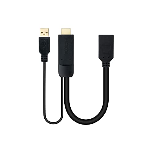 Blendend HDMI auf DisplayPort Adapter 20 cm in edlem Schwarz. Perfekt für Gamer und Profis, garantiert hochwertige Übertragung. Genießen Sie EIN unvergleichliches visuelles Erlebnis mit diesem Gerät von Blendend