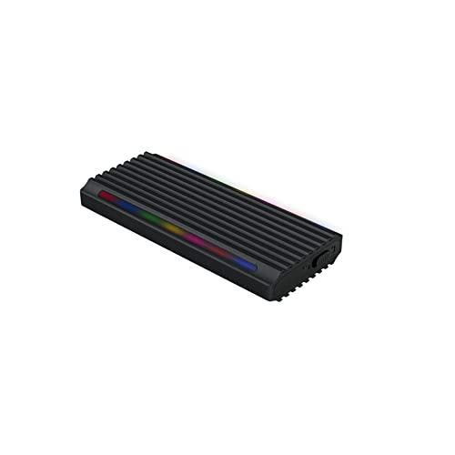 M.2 NGFF/NVMe Externes Festplattengehäuse, USB 3.1 Gen 2 Typ C Konnektivität, RGB-Beleuchtung, Unterstützung für mehrere Betriebssysteme, tragbares und Robustes Design, ideal für Übertragung von zu M.2 NGFF/NVMe Externes Festplattengehäuse, USB 3.1 Gen 2 Typ C Konnektivität, RGB-Beleuchtung, Unterstützung für mehrere Betriebssysteme, tragbares und Robustes Design, ideal für Übertragung von zu von Blendend