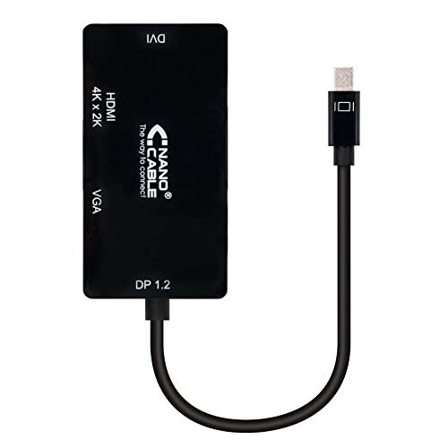 Mini DP auf VGA/DVI/HDMI Konverter 3-in-1, schwarz, Länge 15 cm. Dieser vielseitige Adapter ist ideal für den Anschluss Ihres Mini DisplayPort-Geräts an Displays mit VGA-, DVI- oder HDMI-Eingängen. von Blendend