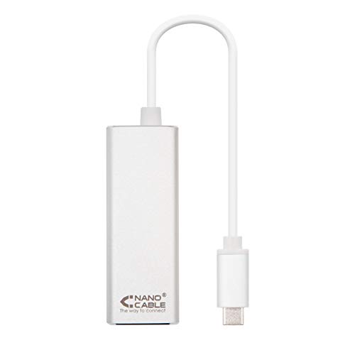 USB-C-zu-Ethernet-Konverter, bietet Verbindungsgeschwindigkeit bis zu 1 Gbit/s. Kompaktes und tragbares Design in Silber, mit einem 15 cm langen flexiblen Kabel, ideal für schnelle und stabile USB-C-zu-Ethernet-Konverter, bietet Verbindungsgeschwindigkeit bis zu 1 Gbit/s. Kompaktes und tragbares Design in Silber, mit einem 15 cm langen flexiblen Kabel, ideal für schnelle und stabile von Blendend